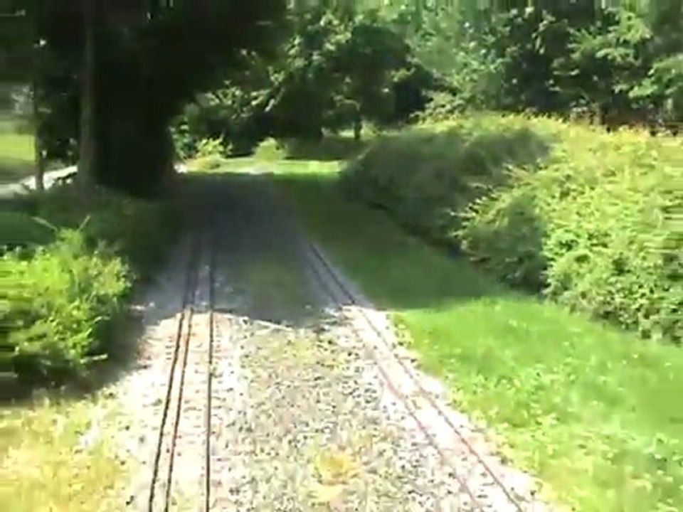 Rückwärts gefilmte Runde auf der Anlage Maximilianpark Hamm