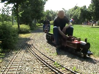 Diverse Lokomotiven auf freier Strecke im Maxipark Hamm
