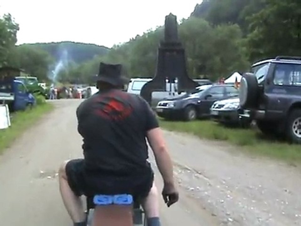 Dampflokomobil - Mitfahrt auf Anhänger im Freilichtmuseum