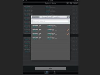 iPad screenshots of our WMS solution