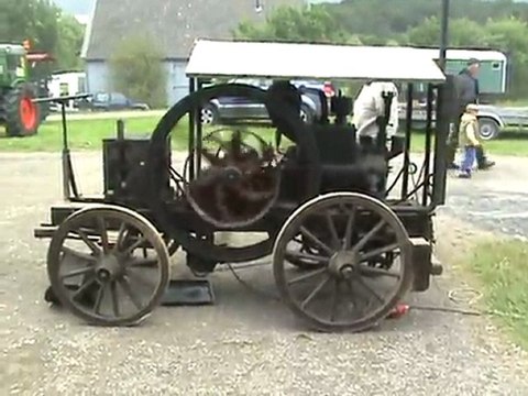Lanz Bulldog und Standlokomobile mit Deutz E12/d Gasöl - Normalbenzin Motor von 1907 auf Eigenbaufahrgestell 03