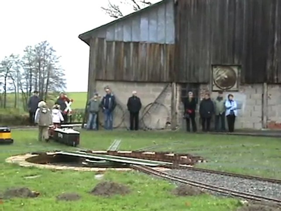 Betrieb an der oberen Drehscheibe im Huserland