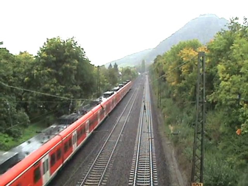 Doppelte BR425 Garnitur von Bhf Rhöndorf nach Bhf Bad Honnef