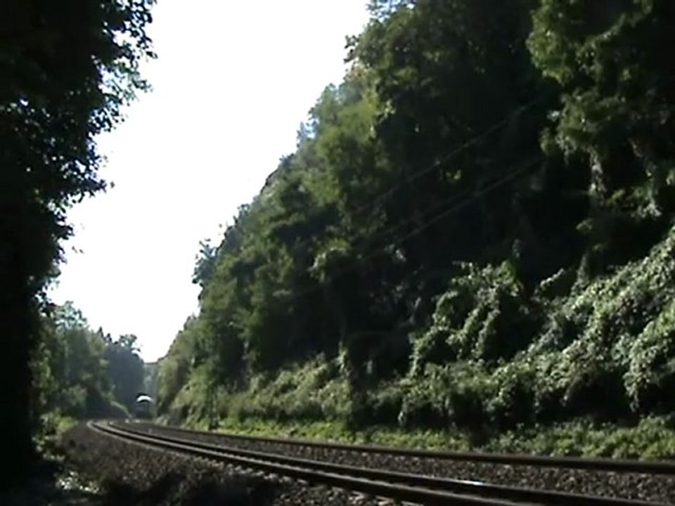 BR 101 Richtung  Koblenz und BR 425 Richtung Bonn bei Rolandswerth
