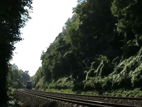BR 185 mit Güterzug in Richtung Koblenz bei Rheinbreitbach