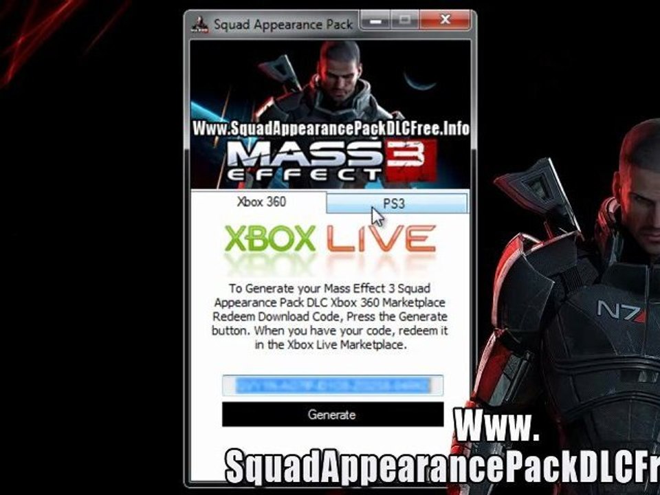 Mass Effect 3 Squad Appearance Pack DLC Codes Leaked