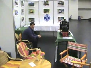 Kölner Echtdampftreffen 2008 Stand der Dampfbahn Leverkusen e.V. und der 7, 25 Gauge Society