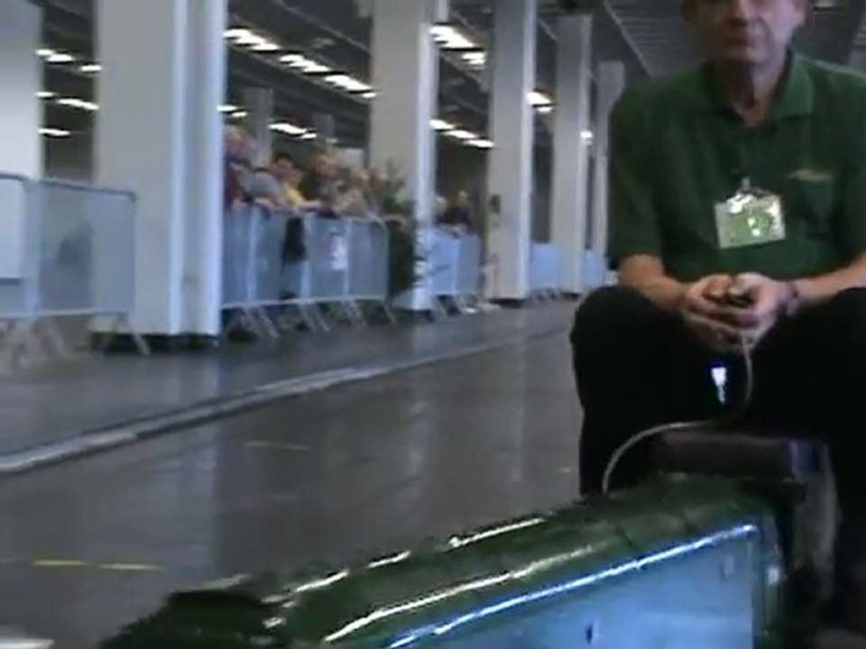 Cologne Livesteam Fair 2008 The Tiny Engine and two bigger British locos in double-traction