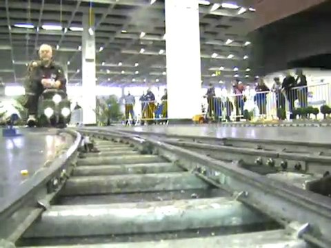 Echtdampftreffen Köln 2008 BR01 BR56 BR96 Köf und V36 passieren die Weiche zur Notausweiche beim Containerterminal