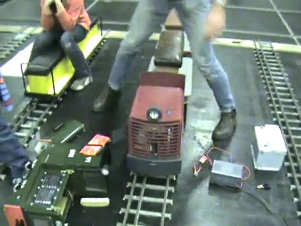 Echtdampftreffen Köln 2008 Jenbach Pony Tina wird startklar gemacht