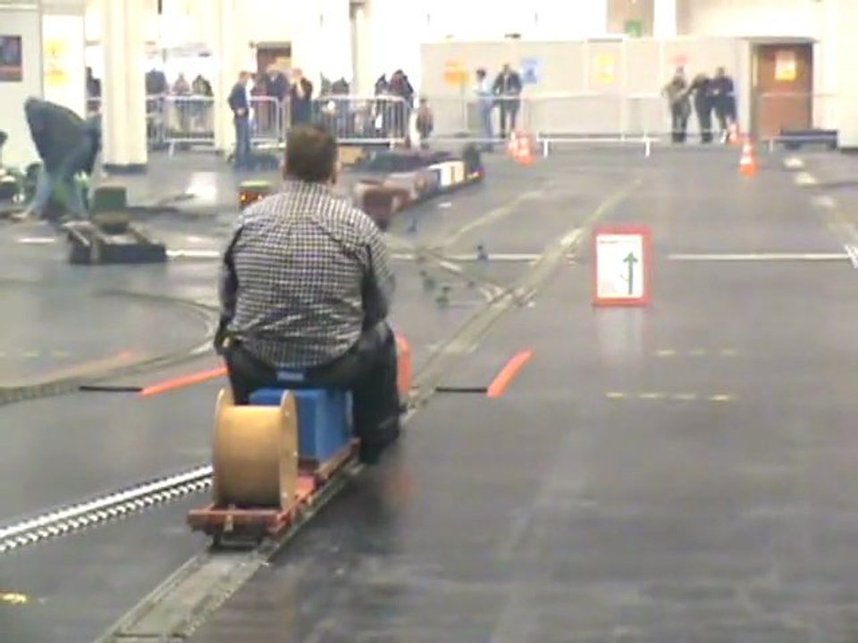 Kölner Echtdampftreffen  2008 BR152 auf der fünf Zoll Hauptstrecke beim BW Köln-Messe