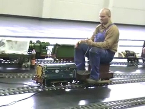 Cologne Livesteam Meeting 2008 Me shunting with a Class 08 Part 04