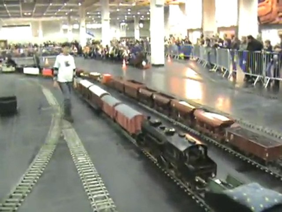 Echtdampftreffen Köln 2008 BR96 rangiert beim fünf Zoll BW Köln-Messe