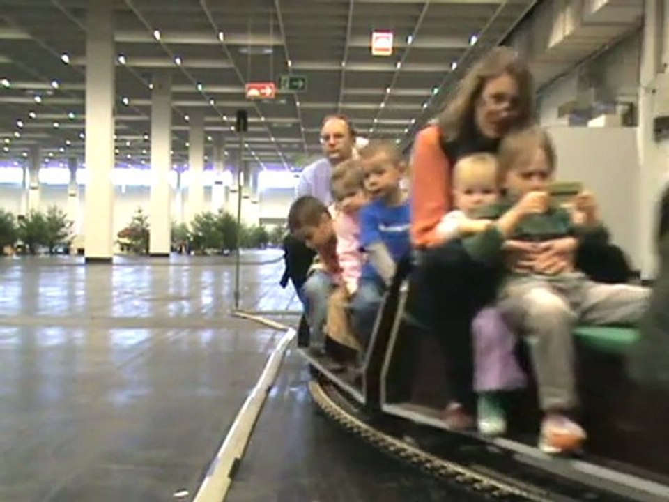 Echtdampftreffen Köln 2008 Publikumszug und andere Dampfloks auf der 7,25 Zoll Hauptstrecke