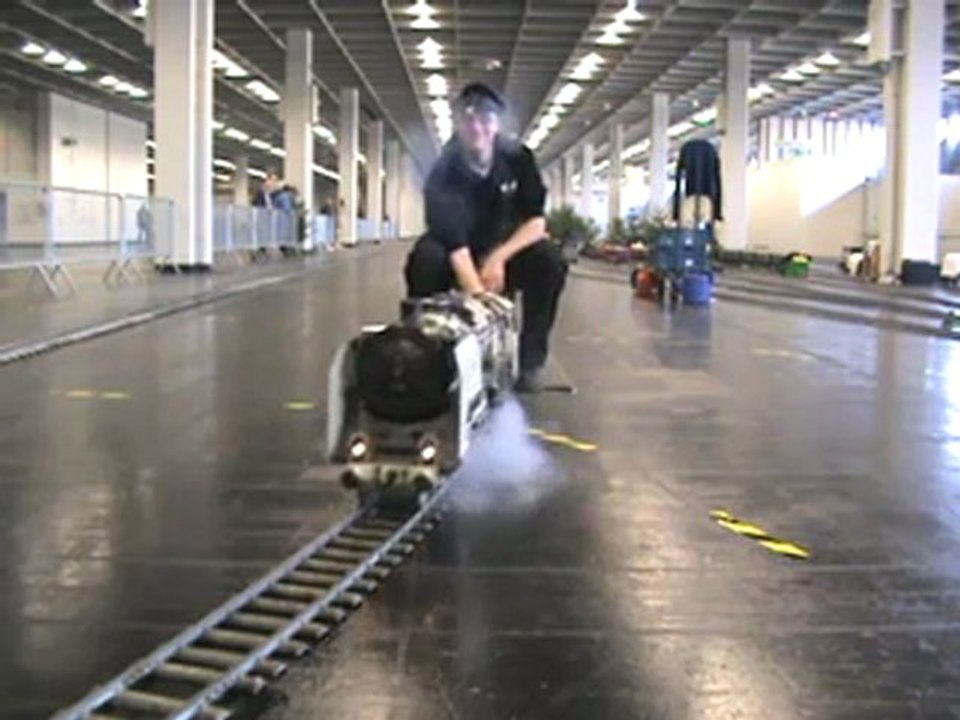 Echtdampftreffen Köln 2008 BR01mit Fotoanstrich kommt herangedampft