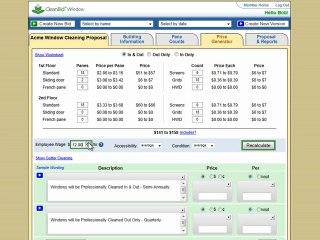 Window Cleaning Bidding Module - CleanBid.net