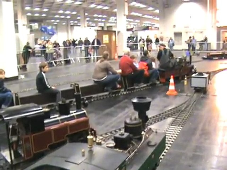 Echtdampfhallentreffen Köln 2008 Besucherbahnhof und Besucherzüge