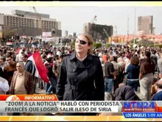 Periodista francés que logró escapar de Siria narra su experiencia cubriendo los combates