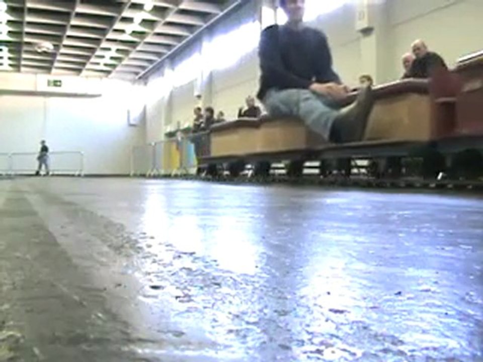 Echtdampfhallentreffen Köln 2008 Große Lokparade auf der siebeneinviertel Zoll Hauptstrecke