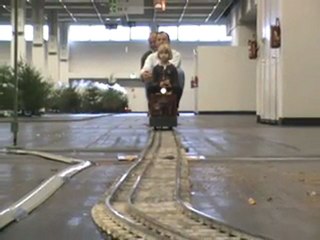 Echtdampfhallentreffen Köln 2008 Jenbach Pony mit junger Lokführerin