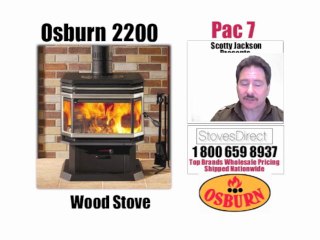 OB02211 Osburn 2200 - high efficiency EPA bay window wood stove