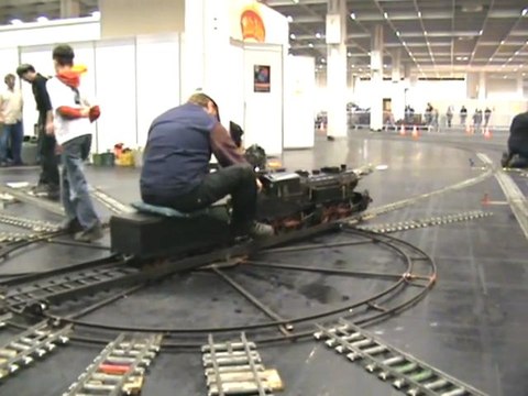 Echtdampftreffen Köln 2008 BR96 verläßt das BW Köln-Messe