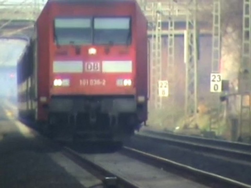BR101 mit schweizer Personenwagen nach Bonn bei Bornheim