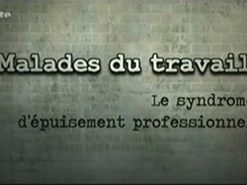 Syndrome d'épuisement professionnel BURNOUT
