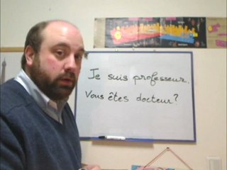 Premiers Pas - Leçon 1 - partie 2 - La présentation - les questions