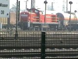 Rangierarbeiten, passierende Züge und Schranken Action am Rangierbahnhof Köln Gremberg