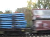 BR185 mit gemischtem Güterzug bei Rheinbreitbach nach Bonn