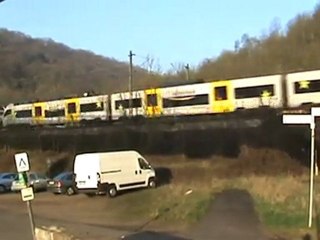 BR460 Desiro der Mittelrheinbahn am Rhein von Remagen Richtung Bonn