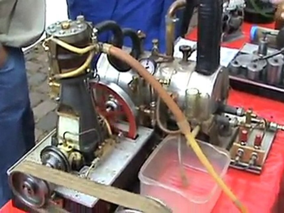 Hof flensburger schiffahrtsmuseum modellschiffsdampfmaschine dreizylindermotor