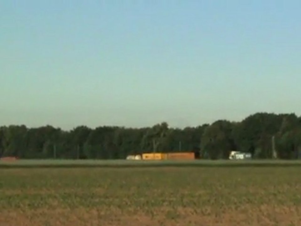 BR185 Intermodalzug bei St Augustin Hangelar Richtung Süden