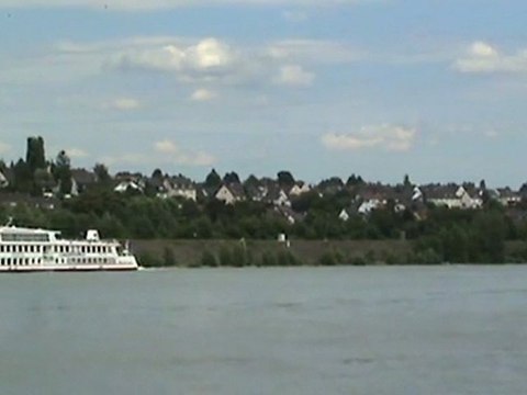 BR185 mit gedeckten Güterwagen kurz vor Eintreffen Bf Neuwied