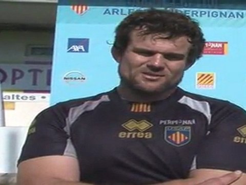 Interview d'avant match Agen vs USAP - Danie Thiart