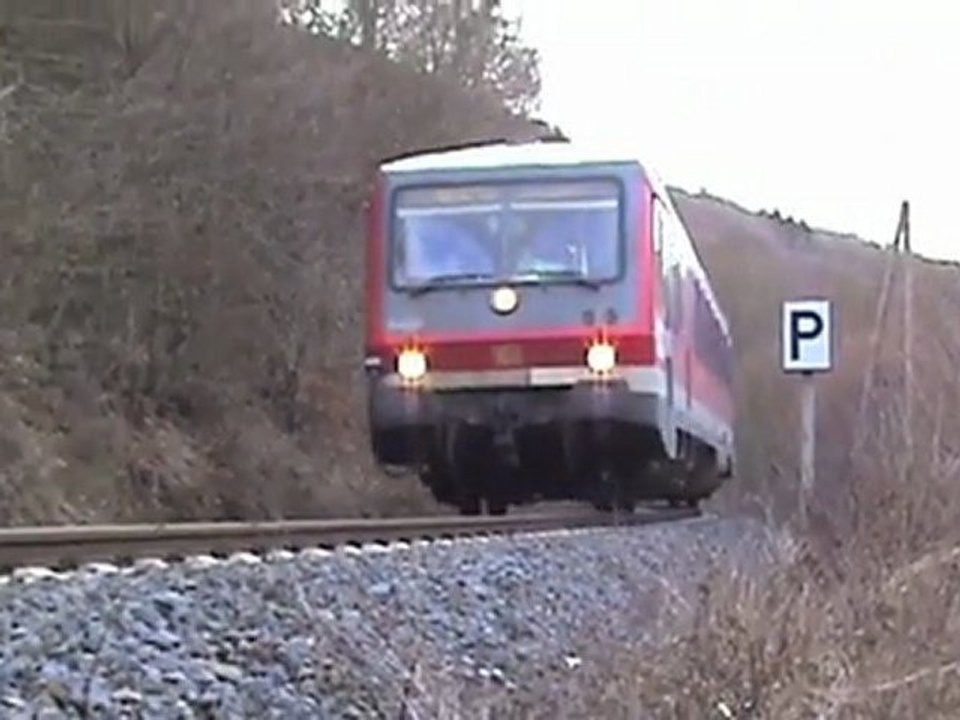 BR629 auf der Eifelquerbahn bei Urmersbach