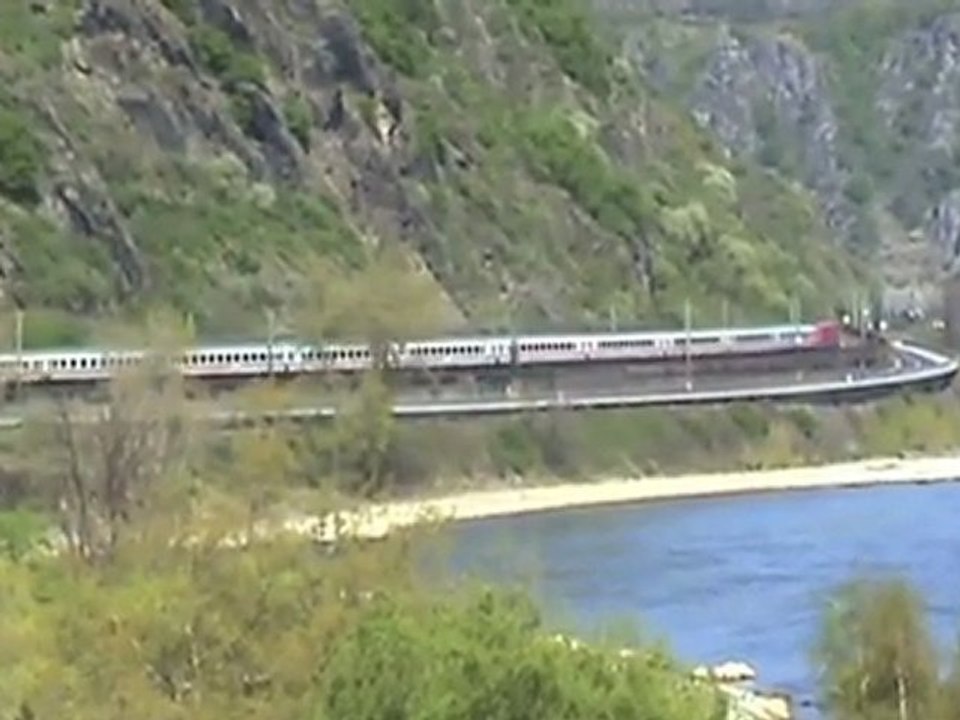 BR120, BR101, 2x BR152, BR143 bei Oberwesel am Rhein