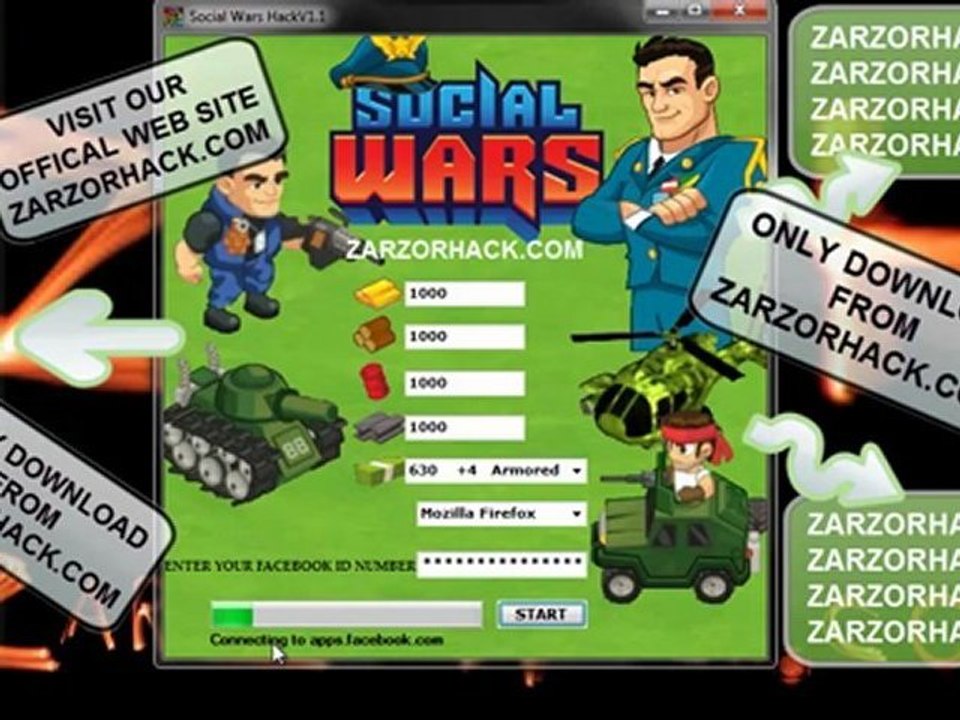 SOCIAL WARS CHEAT TOOL V1.1 (SOCIAL WARS CASH, GOLD, WOOD, OIL AND STEEL) UPDATED FREE DOWNLOAD + *NEW 2012 FEBRUARY