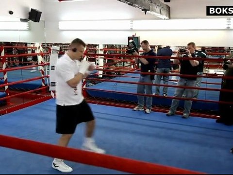 Adamek - Aguilera: Góral na treningu dla mediów