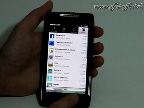Excursus sulle impostazioni e principali novità software - Motorola Razr XT910
