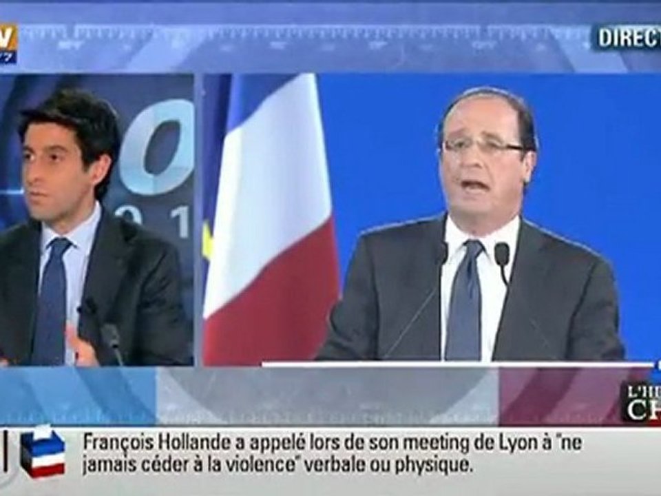 débat Mazerolle Ruth elkrief  Sarkozy 1 visite pays Basque 01 03 2012