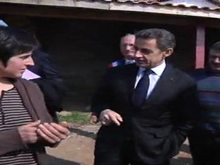Nicolas Sarkozy rencontre les agriculteurs d'Itxassou