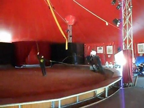 Repetition de voltige equestre Esprit de Cirque