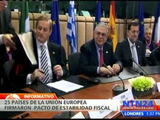 Análisis del pacto de estabilidad fiscal que firman 25 miembros de la Unión europea