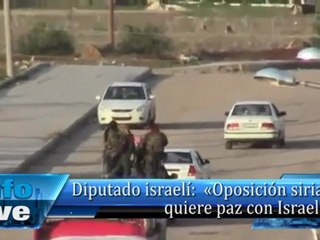 Diputado israelí:  «Oposición siria quiere paz con Israel»