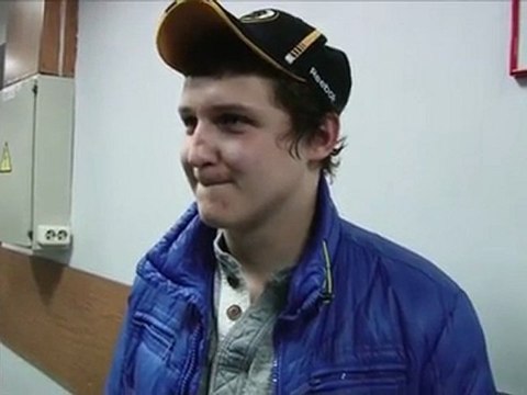 Алекс Титов и Семён Голиков после игры с к.Реактор 02.03.12.