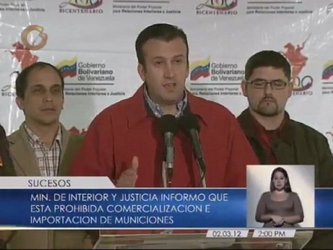 Venezuela suspende la importación comercial de armas durante un año