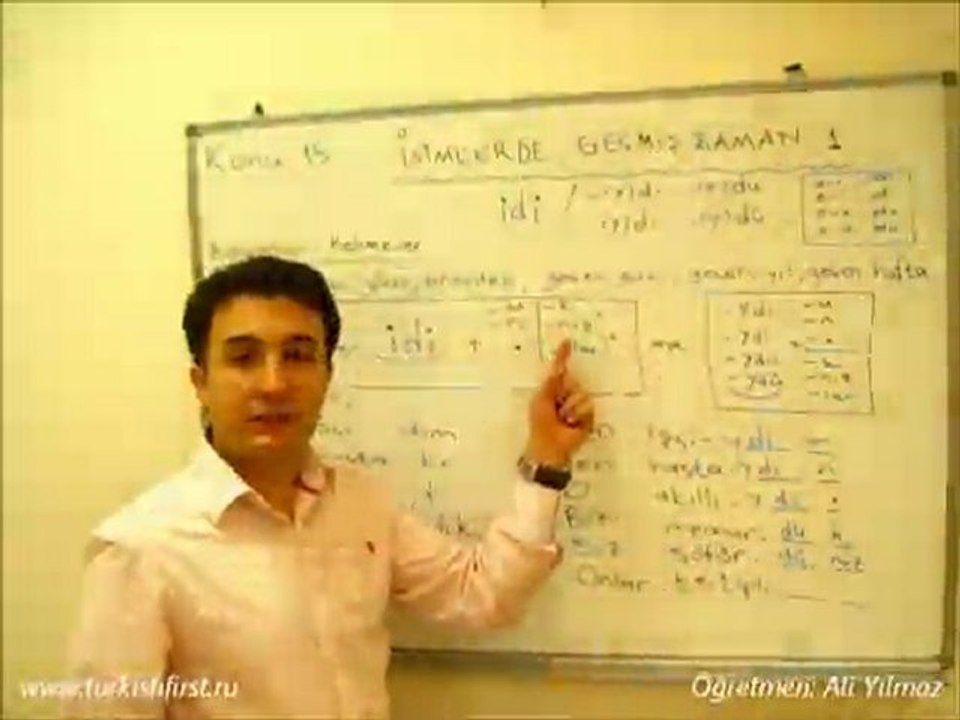 Turkish Lesson  Unit 15 -  Past Tense 1  \  İsimlerde Geçmiş Zaman 1  (idi)