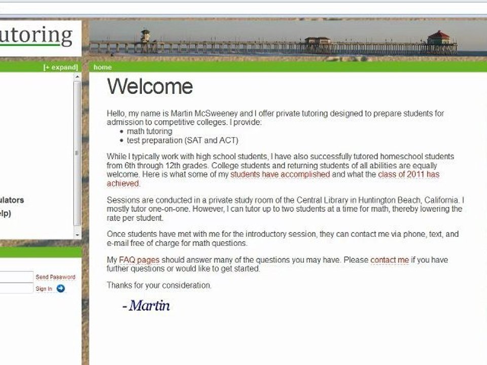 Algebra Tutor Tutoring Newport Beach, Huntington Beach and Long Beach